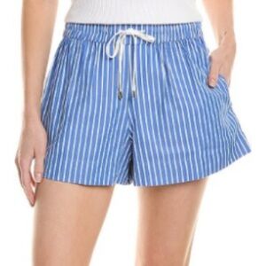 ELAN
Drawstring Shorts with Elastic Waistband - Blue Stripe